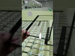 Linha horizontal de limpeza de lentes de vidro de tipo transversal, ultra-sônica de limpeza multi-estágio totalmente automática